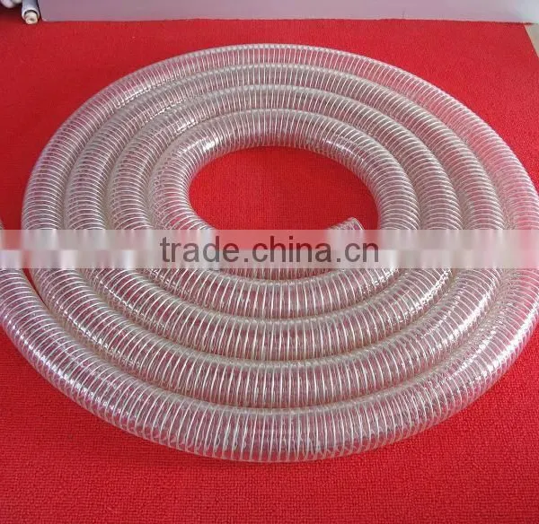 NON-TOXIC STEEL SPIRAL CLEAR PVC HOSE. SUCTION AND DELIVERY photo-5