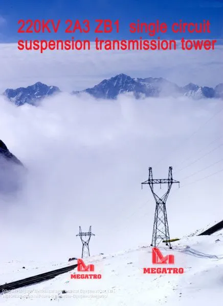 MEGATRO 220KV 2A3 ZB1 Single Circuit Suspension Transmission Tower photo-2