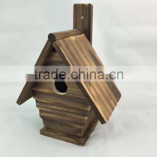 New Natural Usage Cheap Wholesale Antique New Unfinished Wooden Bird House Wholesale photo-2