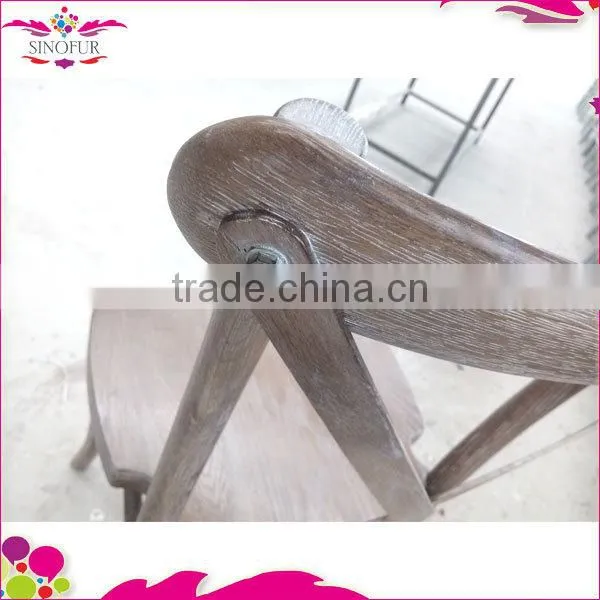 2015 Hot Sale Factory Stackable Wooden Cross Back Chair photo-5