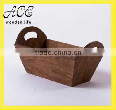 Wooden Fruit Tray,Wood Tray Flowerpot photo-4