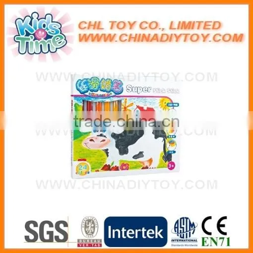 Eco Friendly Kids Safe Fancy Crayon, Wholesale Bright Color Super Slick Stick, Non Toxic Easily Clean Water Soluble Crayon photo-2