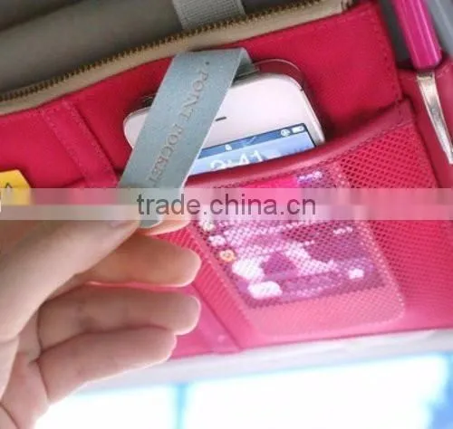 Multi-functional Auto Car Clip Sunvisor Car Storage Bag photo-3