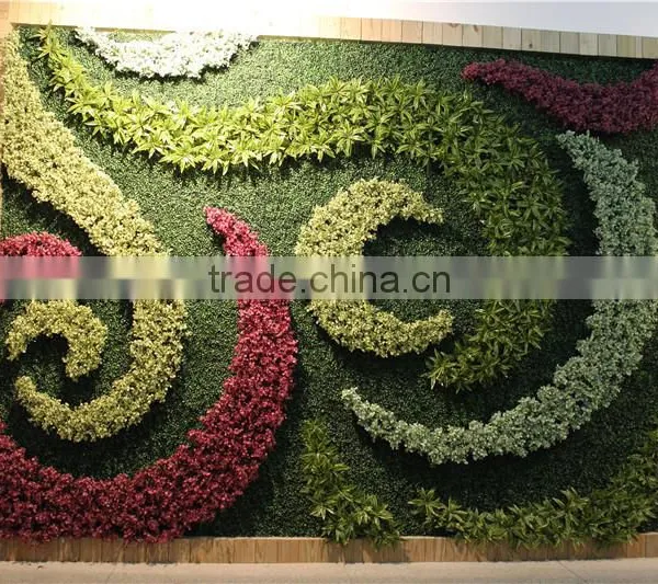 Fake Plant Free Combination Grass Flower Green Wall for Hotel Office Decoration photo-3
