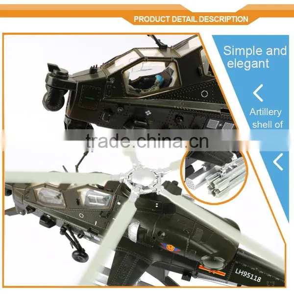 New Design Hot Fashion 1:48 WZ-10th ARM Helicopter Diecast Model Plane Mini Metal Plane for Sale photo-4