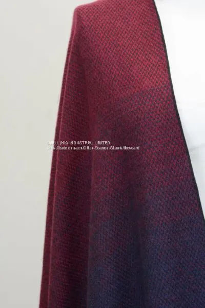 Soft Two Tone Women Winter Scarf Shawl Wrap Pashmina Supplier photo-3