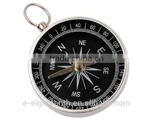 2016 new arrival Portable Pocket Compass for Outdoor Sports Camping Hiking Silver