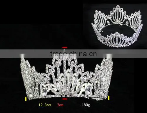 Bulk Princess Beauty Queen Rhinestone Crowns Tiaras for Dancing Party H172-141 photo-2