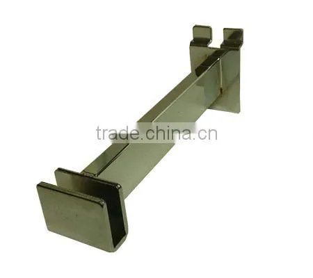 Chrome Plated Slatwall 8in. Brackets for Rectangular Tubing photo-2