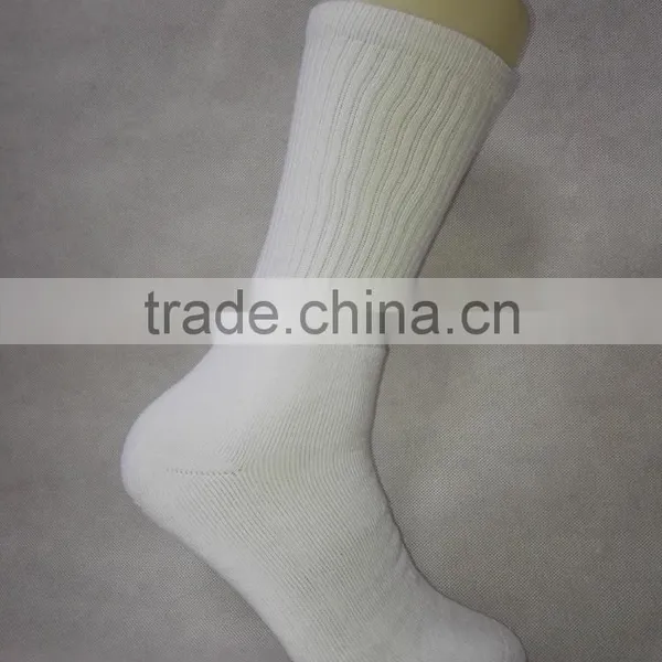 White Blank Sublimation Socks 100 Polyester Socks With Rib on Leg photo-6