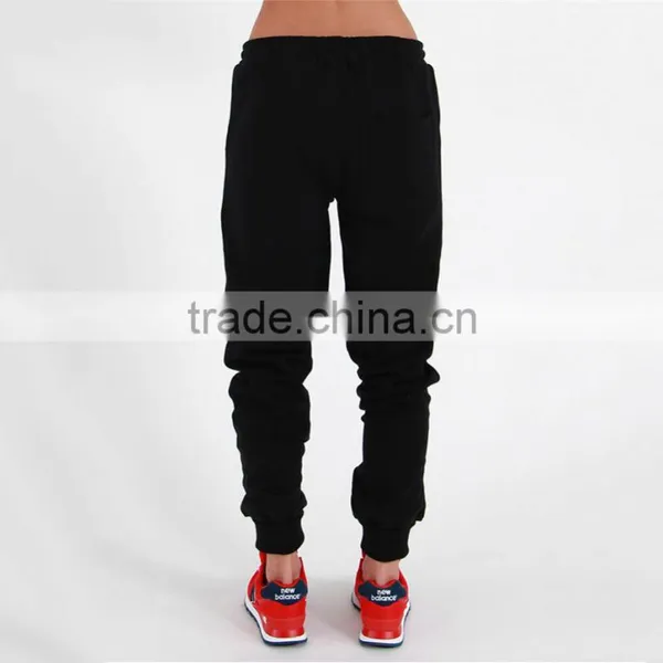 China Suppliers Black Plain Sweat Pants Ladies Jogger Trousers for Women photo-3