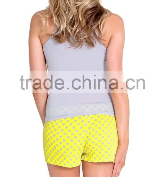 Comfortable Heart Polka Dot Print Pajama Fashion Pajama Set photo-6
