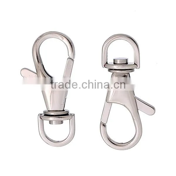 Oval Silver Tone Stainless Steel Lobster Swivel Clasps For Key Rings Chain photo-2