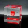 Acrylic Cube Paperweight With Customer Logo