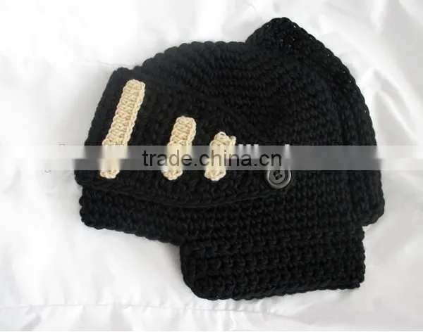 Hot Sell Roman Knight Helmet Hat Crochet Winter Warm Mask Beanies Cap photo-6