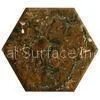 62mpa Bend Strength Non - Toxic Hexagon Seamless Marble Acrylic Sheet Tiles