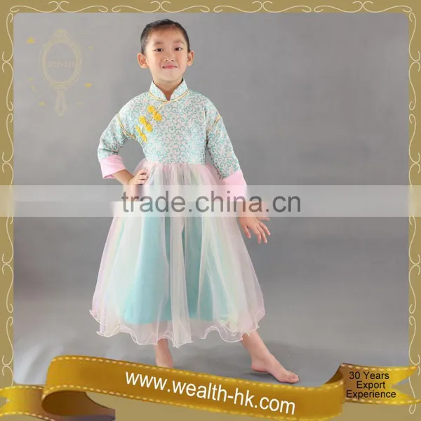 Chinese Dolls Style Girls Fancy Party Dress photo-3