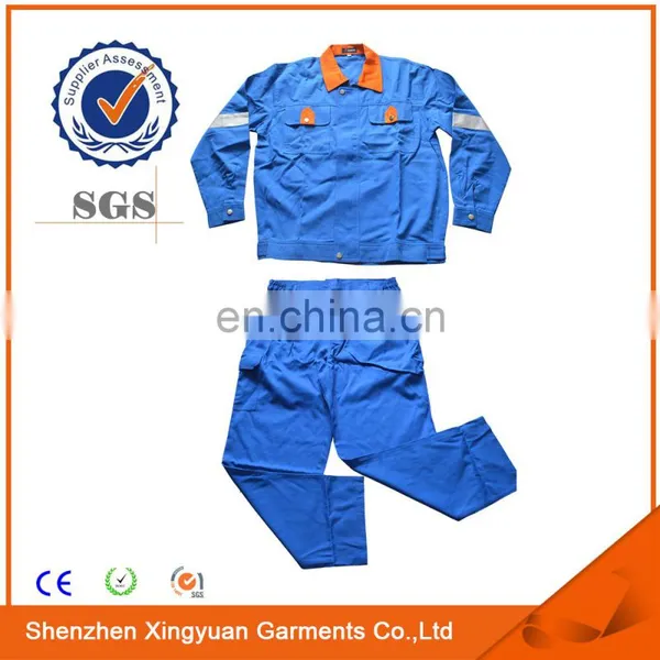 100%Cotton Flame Retardant Work Suit for Worker Used in Variety Fields