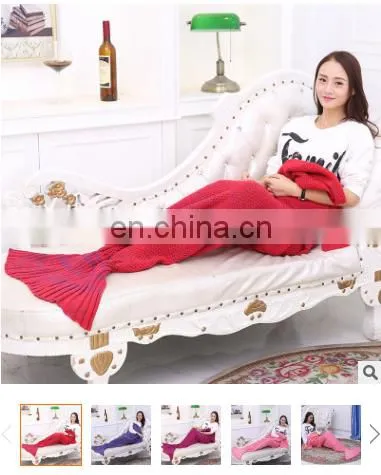 Wholesale Beautiful Mermaid Sleeping Blanket for Kids Adult Baby photo-4