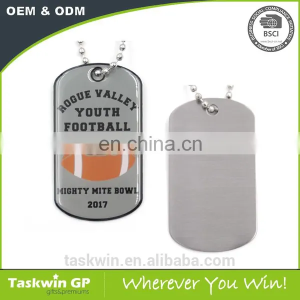 Custom Football Dog Tag With Epoxy From China Manufacturer photo-5