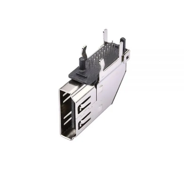 Fireproof Right Up Long Mini HDMI Connector 9 Pins Type A Female USB Connectors for Computer or Pcb Board