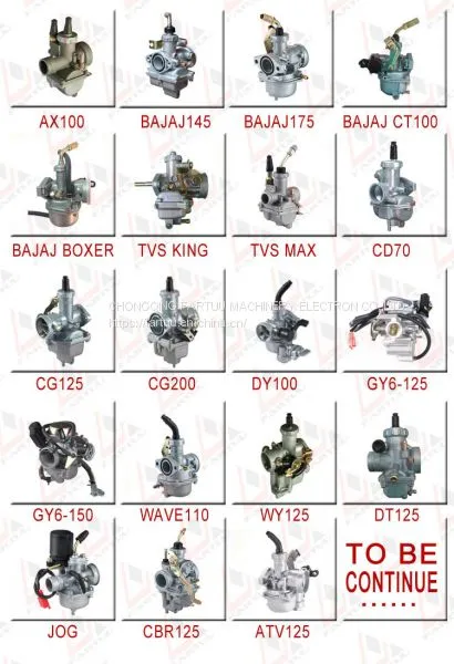 Bajaj Boxer Ct100 Motorcycle Genuine Parts Different Types of Carburetor photo-4