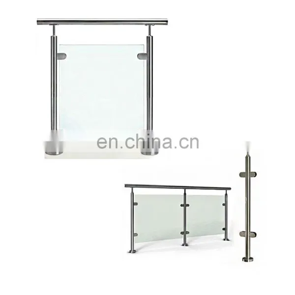 Hot Selling Stainless Steel Balustrade Stair Railing Hanrail Post Glass Clamp Fittings photo-2