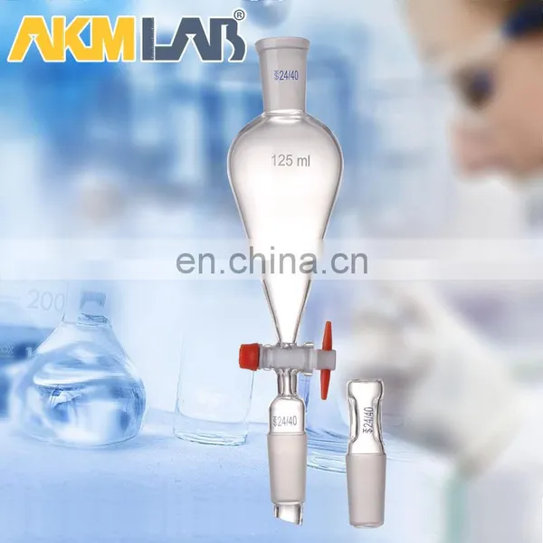 AKM LAB Glass Separatory Funnel With PTFE Stopcock photo-2
