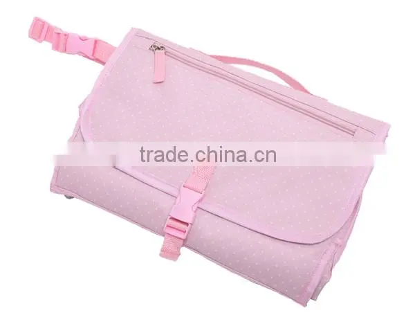 Fancy Pink Easy Clean Portable Diaper Changing Pad photo-2