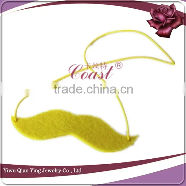 Wholesale Beautiful Color Mini Party Fake Handlebar Beard Moustache With Elastic for Ladies photo-6