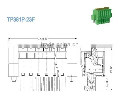 Termin Block Green 2P - 20P Pluggable Terminal Blocks Pitch 3.50mm Plug in Terminal Blocks photo-2