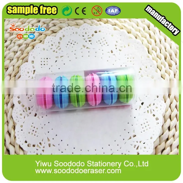 Mini Candy Macaron Shaped 3D Eraser photo-4