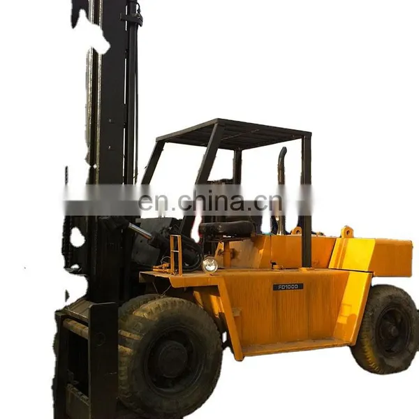 Japan 10ton Komatsu FD100 Diesel Forklift on Sale in Shanghai