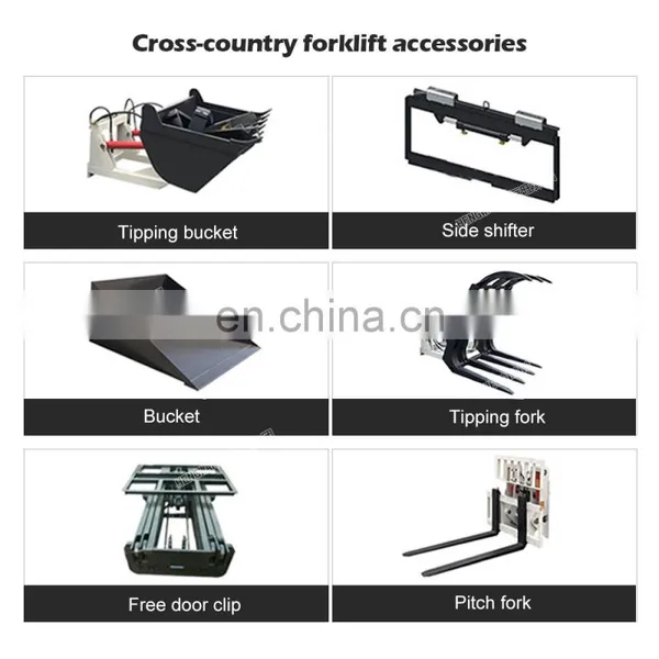 Fork Lift Truck Mounted Forklift 4WD Diesel China Forklift Truck Price 2ton Forklifts Trucks For Sale photo-4