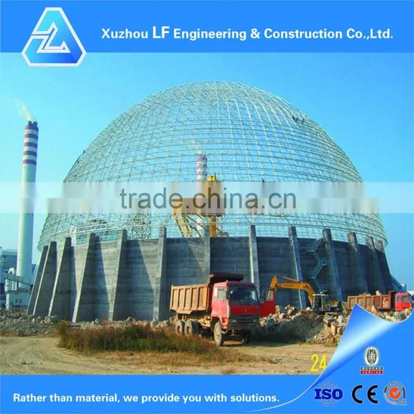 High Quality Galvanized Steel Space Dome For Coal Shed photo-5