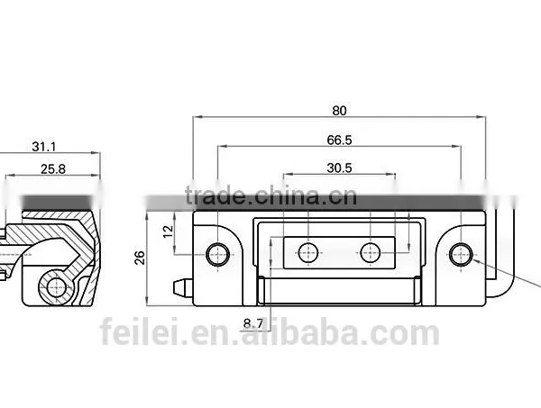 Flei Brand ROHS Zinc Plated Hinge for Cabinet Use photo-6