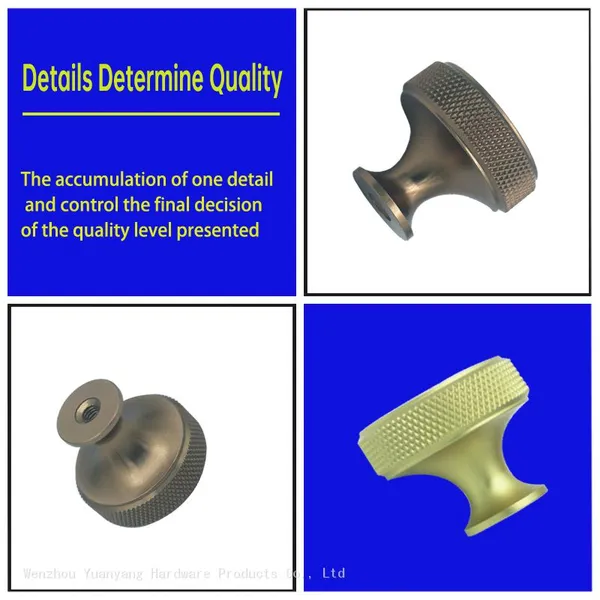 Fancy Knurled Furniture Cabinet Handles Aluminum Cupboard Drawer Pulls Handles and Knobs photo-5