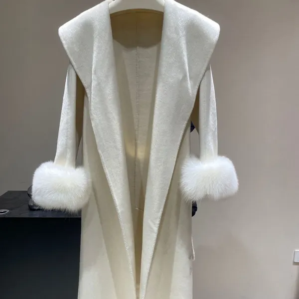 Business Cashmere Slim Ladies Coat Autumn and Winter Professional Wear Work Clothes Woolen Coat