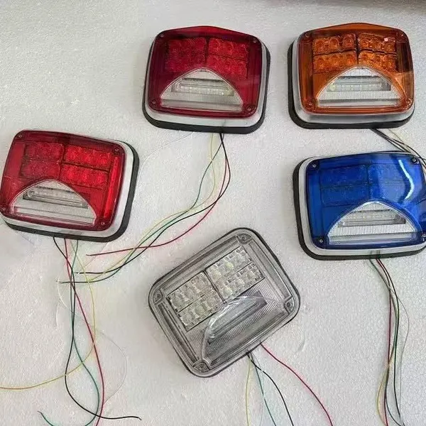 9.45 X 7.87 Inch Ambulance Side Marker Warning Light 3W Waterproof Truck Side Marker Lights 11 Flash Modes Side Marker Light Car photo-5