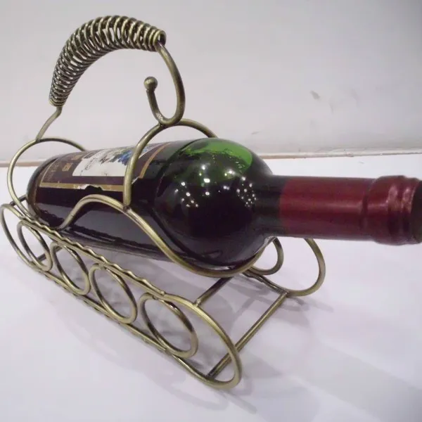 Baidie Tank Wine Rack in Ancient Green Color, Decorative Ornament photo-3