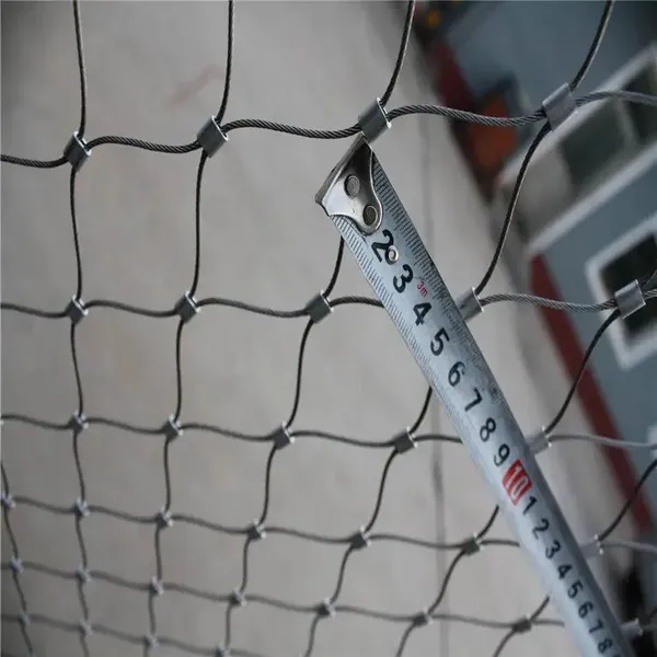 Durable Stainless Steel Wire Rope Mesh Net Woven Braided Cable Mesh for Zoo Bird Cage Protection photo-3