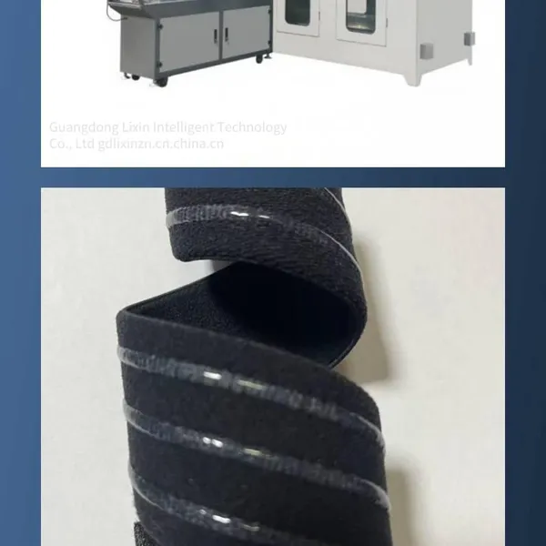 Fully Automatic Webbing Glue Dropping Machine, pp Webbing Laminating Machine, Nylon Webbing Glue Dispensing Machine, Plastic Dropping Machine, Double Webbing Glue Dispensing Machine photo-2