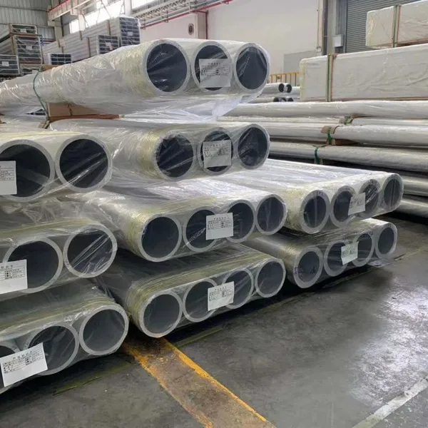6063 6061 6082 Silver Color Extruded Anodize Aluminum Pipe photo-3