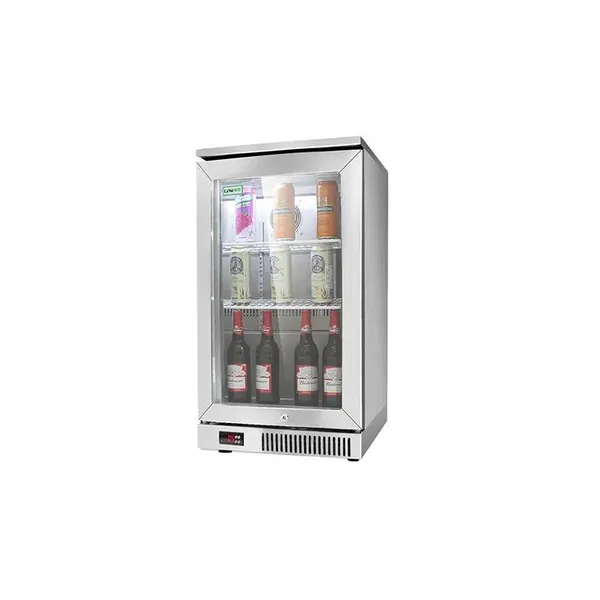 Hot Sales Hotel Display Fridge Beer Bar Refrigerator Glass Hinge Door Back Bar Cooler