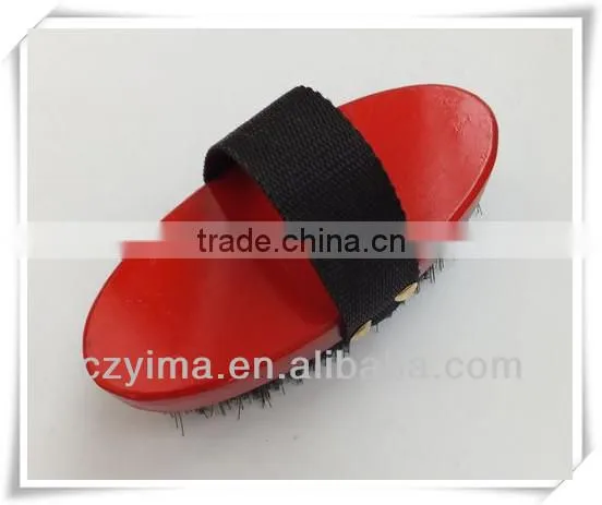 Wooden Horse Cleaning Brush With Plastic Bristle/harness