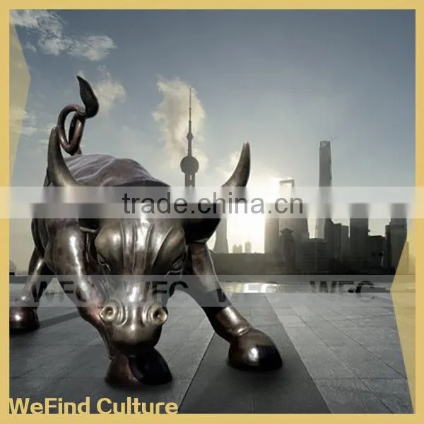 Outdoor Sculptures Casting Metal Bronze Bull Statue