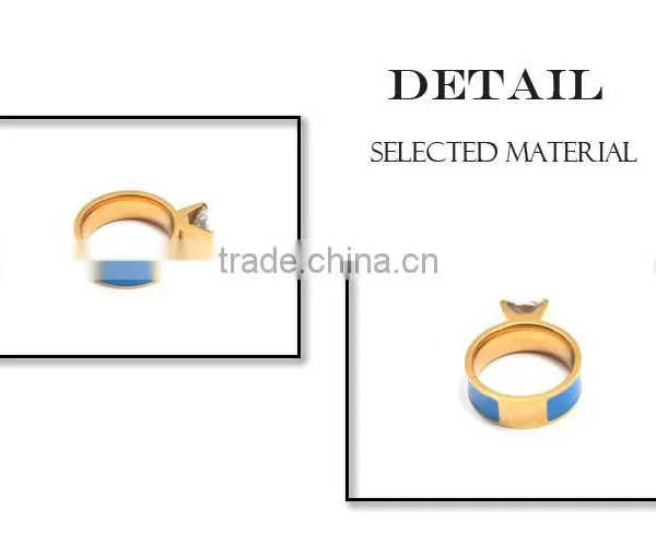 New Products 2015 Rings Fashion Jewelry Rings Stainless Steel Ring Gold Ring photo-3