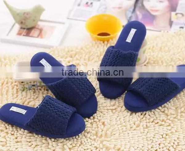 Hot Selling 2015 Terry Towelling Fish Mouth Slippers Simple Design Indoor Slippers photo-3