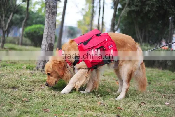 3 Colors Big Dogs Backpack Portable Pet Dog Bag Golden Retriever Bags photo-6