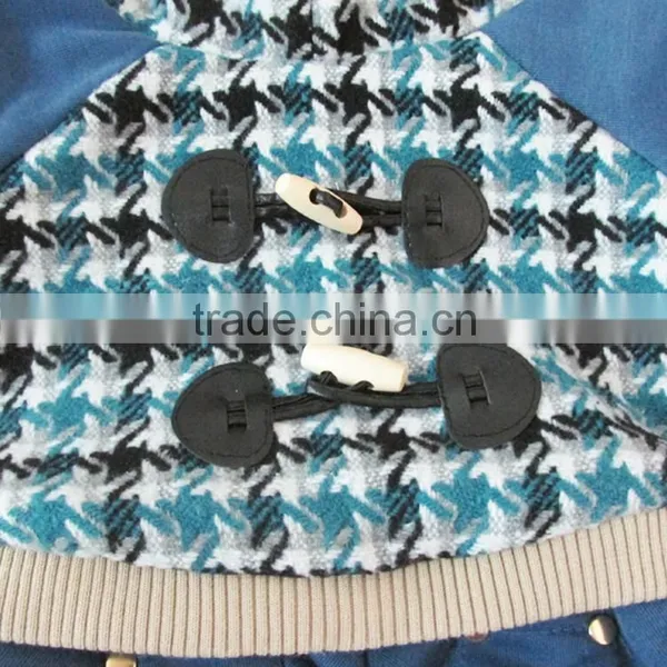 Nordic Style Plovers and Down Four Feet Warm Blue Dog Clothing photo-6